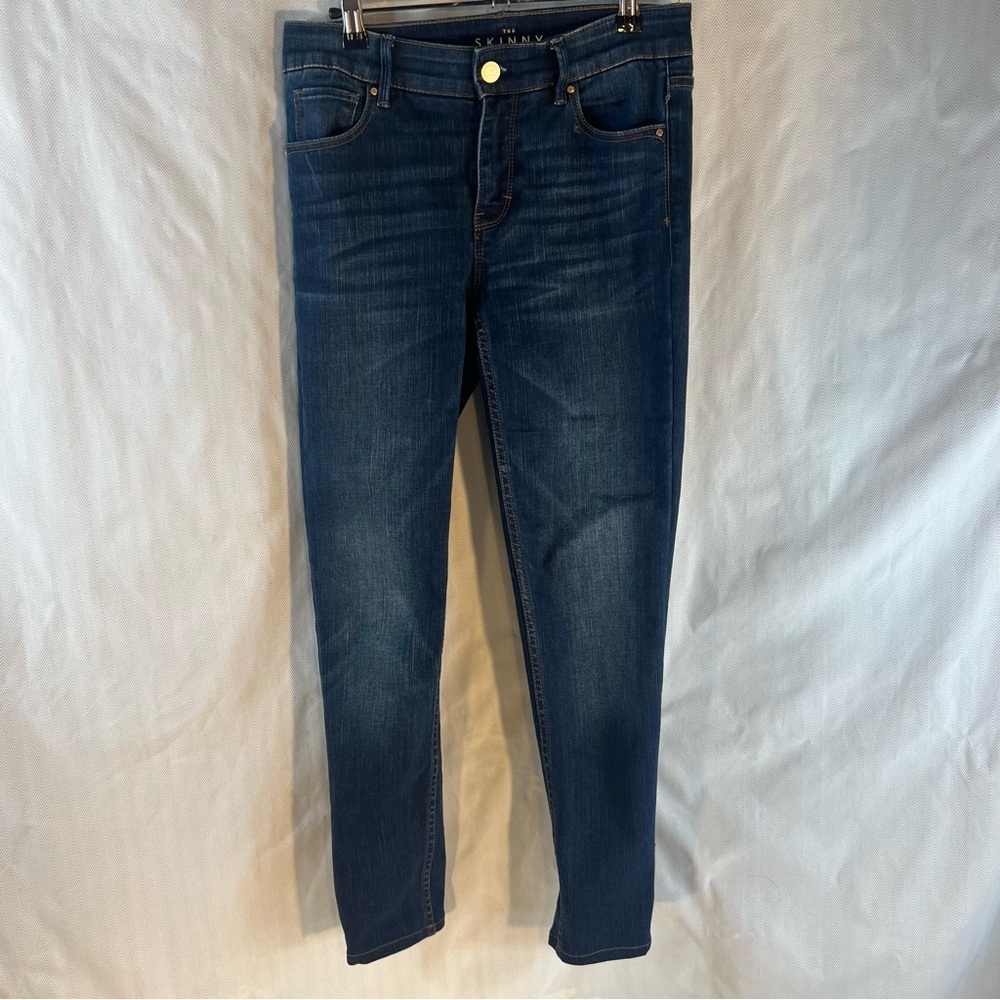 White House Black Market The Skinny Jeans Button & Zipper EUC 0